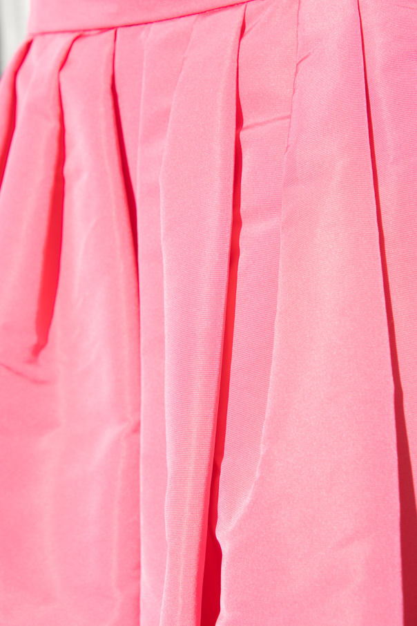 スカート ALEXANDER MCQUEEN Women Skirts 734536Q1A5B5003 Pink McQueen Taffeta Midi Skirt in Pink | Lyst